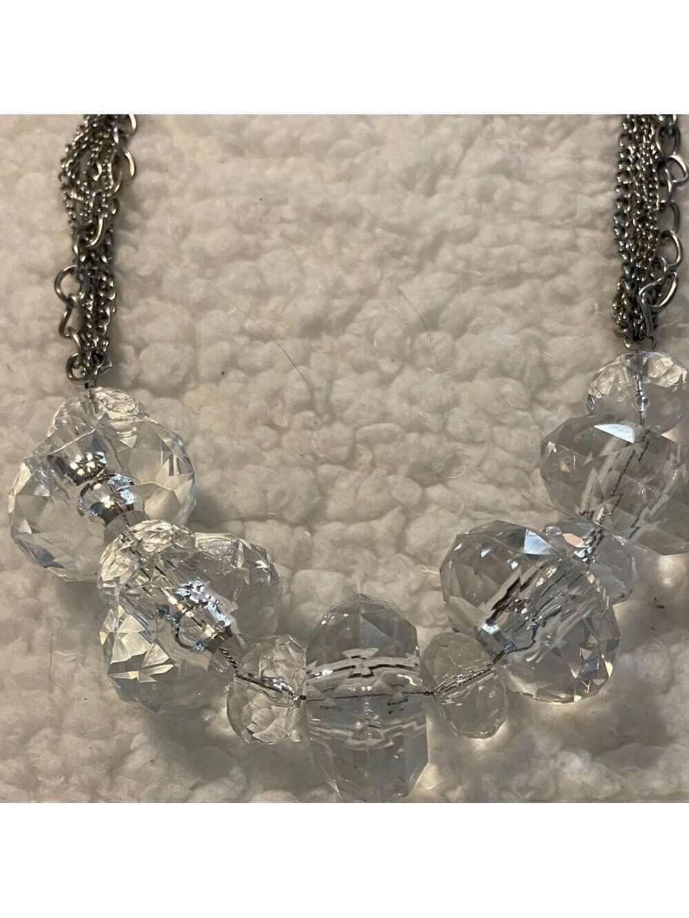 Dazzling Silver Crystal Necklace